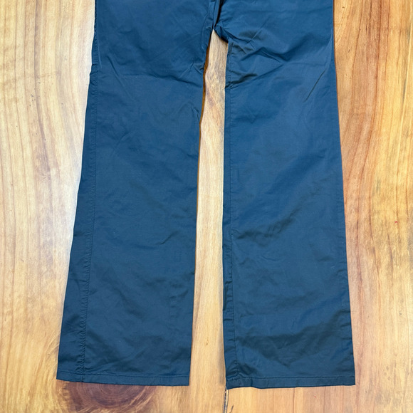 Vintage Y2K Express Jeans Women's Pants 1/2 Low Rise Cotton Shiny Flare LL28 - Picture 2 of 6